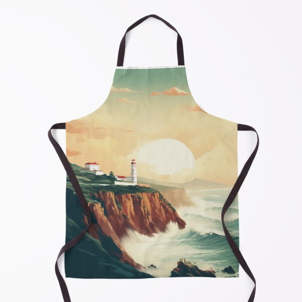Item preview, A Vintage Travel Illustration of Nazare - Portugal designed and sold by GoodOldVintage.