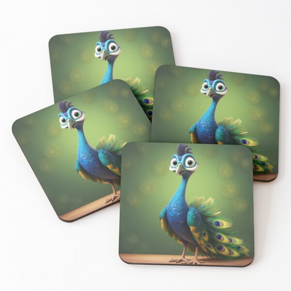 Item preview, Baby Peacock strutting his feathers designed and sold by CardsandCanvas.