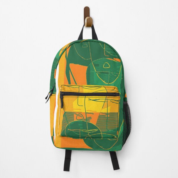 Item preview, Abstract Faces in Green, Yellow, Orange  designed and sold by KevenTees.