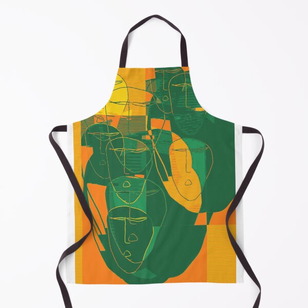 Item preview, Abstract Faces in Green, Yellow, Orange  designed and sold by KevenTees.