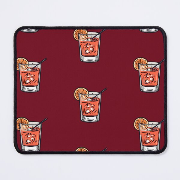 Item preview, negroni sbagliato, just add prosecco | subtle queer / subtle nonbinary| Vintage retro traditional tattoo art (Dark red) designed and sold by QinkQueerTats.