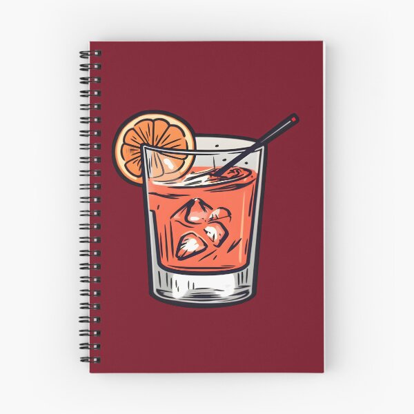 Item preview, negroni sbagliato, just add prosecco | subtle queer / subtle nonbinary| Vintage retro traditional tattoo art (Dark red) designed and sold by QinkQueerTats.