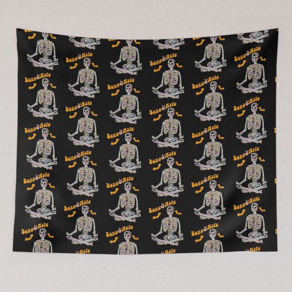 Item preview, Halloween Skeleton Yoga Bone Aste Bats & Skeletons designed and sold by tamdevo1.
