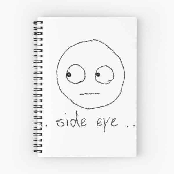 Item preview, Side eye pencil sketch for notes designed and sold by ghostflowerl.