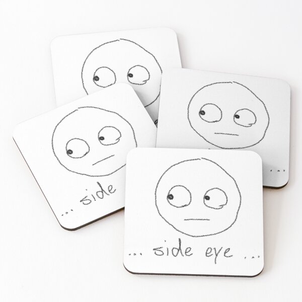 Item preview, Side eye pencil sketch for notes designed and sold by ghostflowerl.