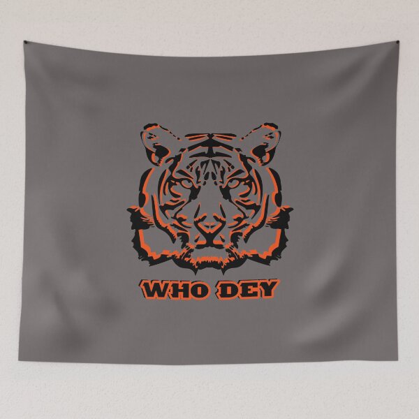 Item preview, Cincinnati Bengals Who Dey Tiger Head designed and sold by CarleLS.