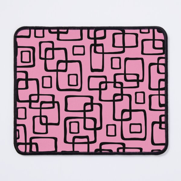 Item preview, Retro Mid Century Modern Geometric Abstract 638 Black and Pink designed and sold by tonymagnerart.
