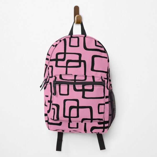 Item preview, Retro Mid Century Modern Geometric Abstract 638 Black and Pink designed and sold by tonymagnerart.