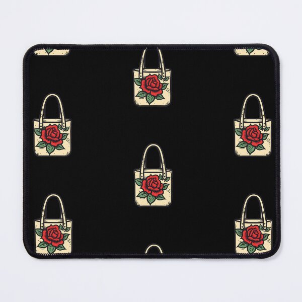 Item preview, Tote bag | subtle bisexul / subtle queer | Vintage retro traditional tattoo art (Black) designed and sold by QinkQueerTats.