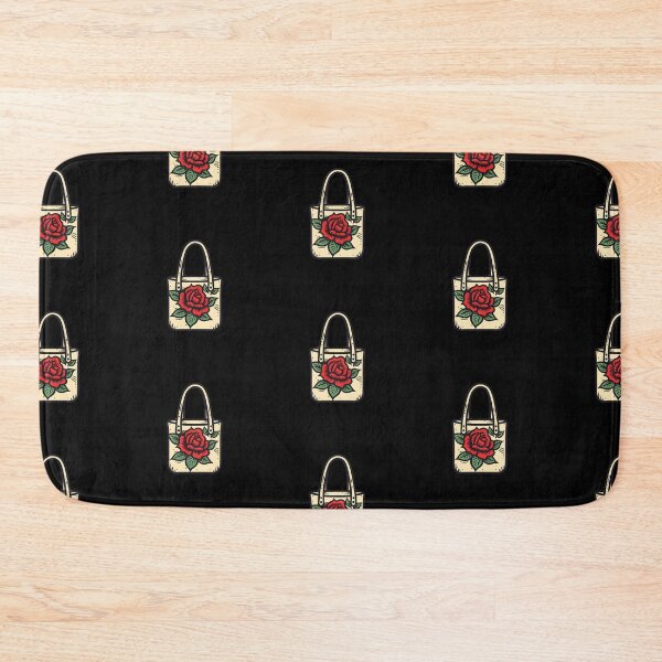Item preview, Tote bag | subtle bisexul / subtle queer | Vintage retro traditional tattoo art (Black) designed and sold by QinkQueerTats.