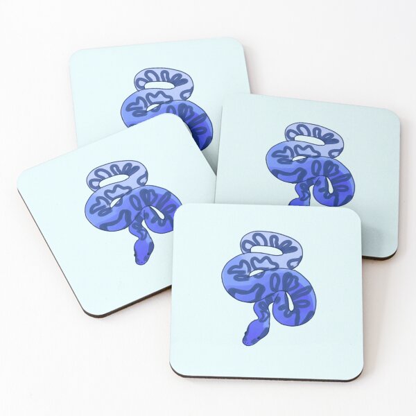 Item preview, Blue snakes illustration  designed and sold by Mayarart.