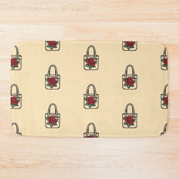 Item preview, Tote bag | subtle bisexul / subtle queer | Vintage retro traditional tattoo art (beige) designed and sold by QinkQueerTats.