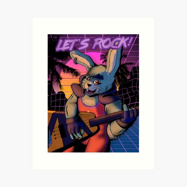 Buy FNAF Glamrock Bonnie V2 5x7in Art Print Online in India 