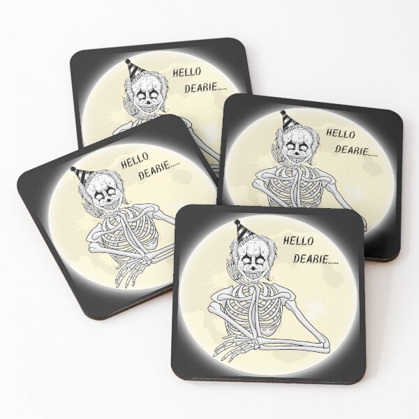 Item preview, Spooky clown skeleton, Hello dearie clown, Halloween skeleton clown designed and sold by Janetlousart.