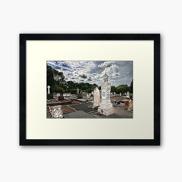 The Graveyard. Framed Art Print
