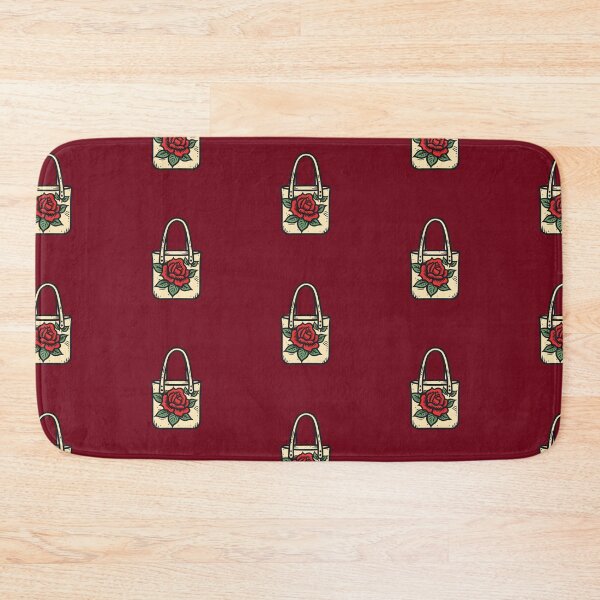 Item preview, Tote bag | subtle bisexul / queer | Vintage retro traditional tattoo art (Dark red) designed and sold by QinkQueerTats.