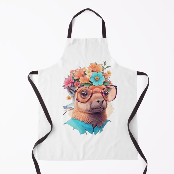 Item preview, Capybara wearing Glasses designed and sold by Lia's AI Art.
