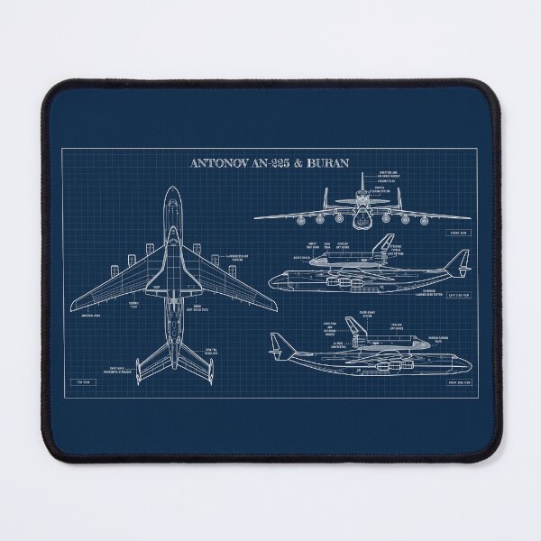 Item preview, Antonov An-225 & Buran  (Navy Blueprint) designed and sold by BGALAXY.