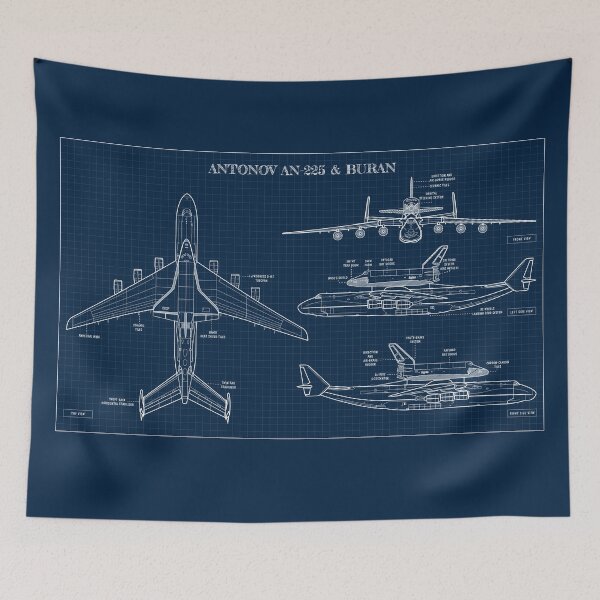 Item preview, Antonov An-225 & Buran  (Navy Blueprint) designed and sold by BGALAXY.