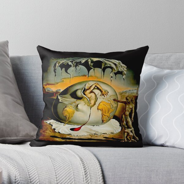 ENFANTE GEOPOLITIQUE OBSERVANTE: Salvador Dali Peinture Imprimer Coussin