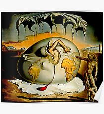 ENFANTE GEOPOLITIQUE OBSERVANTE: Salvador Dali Gemälde Drucken Poster