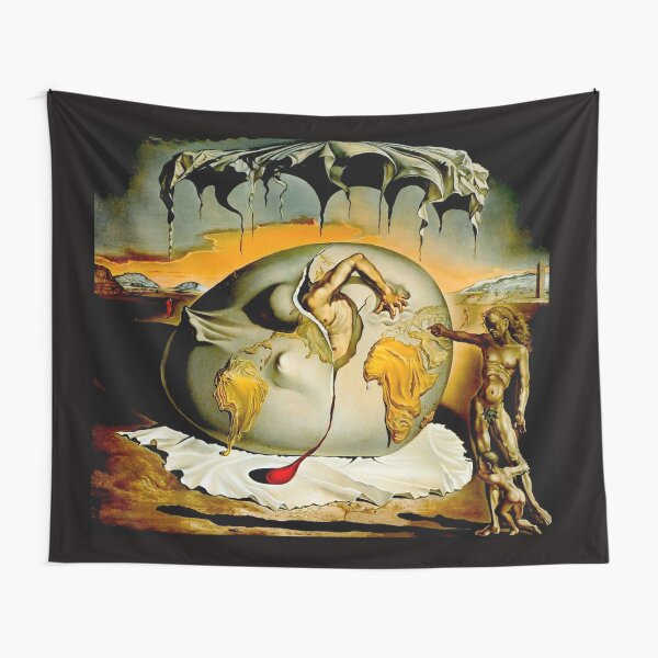 ENFANTE GEOPOLITIQUE OBSERVANTE : Salvador Dali Painting Print Tapestry