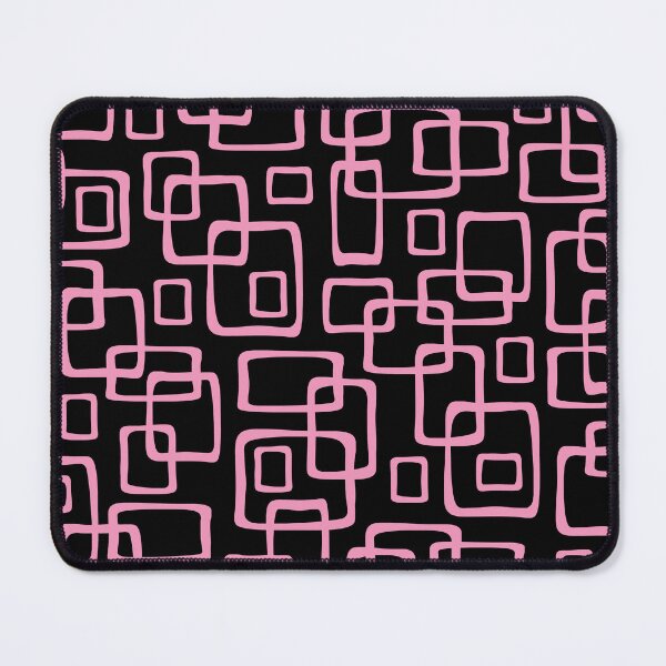 Item preview, Retro Mid Century Modern Geometric Abstract 639 Black and Pink designed and sold by tonymagnerart.