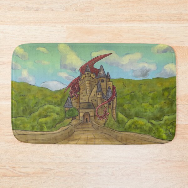 Item preview, Red dragon Guarding Castle designed and sold by Skyraider20.