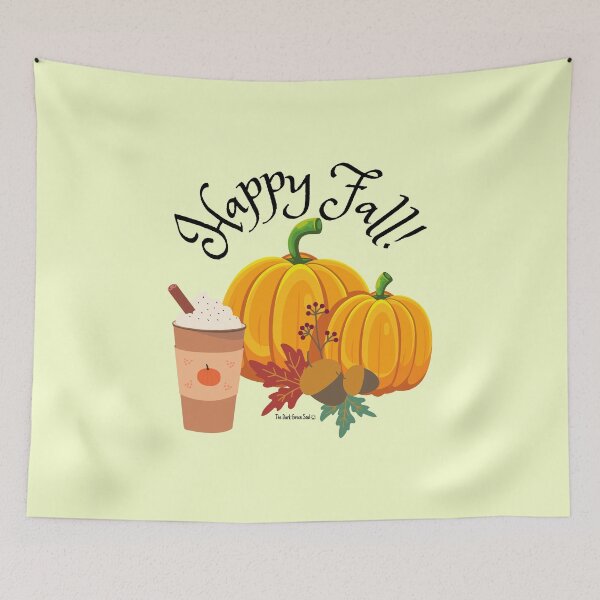 Item preview, Happy Fall Pumpkins and Pumpkin Spice Latte designed and sold by DarkGreenSoul.