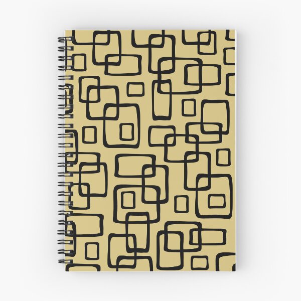 Item preview, Retro Mid Century Modern Geometric Abstract 640 Black and Gold designed and sold by tonymagnerart.
