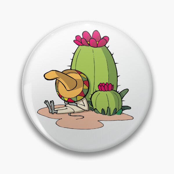 Item preview, cactus with pink napping mouse designed and sold by Guillaume Desbiolles.