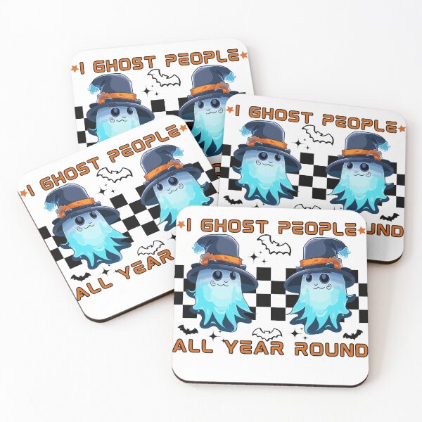 Item preview, I Ghost People All Year Round, chess halloween designed and sold by DesingScan.