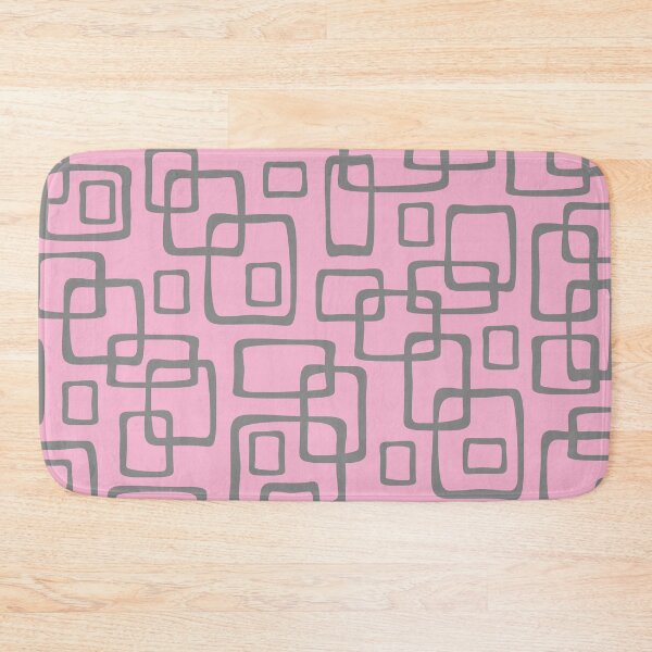 Item preview, Retro Mid Century Modern Geometric Abstract 642 Gray and Pink designed and sold by tonymagnerart.