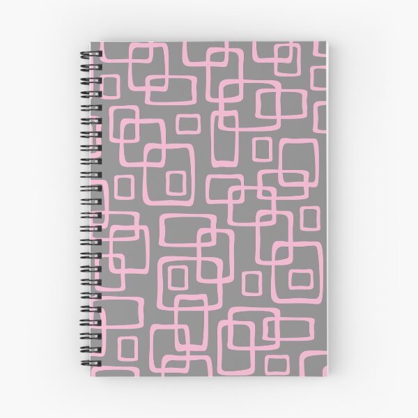 Item preview, Retro Mid Century Modern Geometric Abstract 643 Gray and Pink designed and sold by tonymagnerart.
