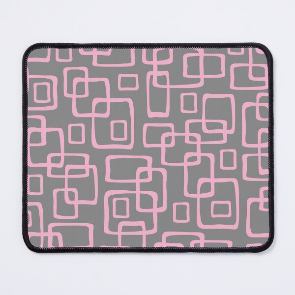 Item preview, Retro Mid Century Modern Geometric Abstract 643 Gray and Pink designed and sold by tonymagnerart.