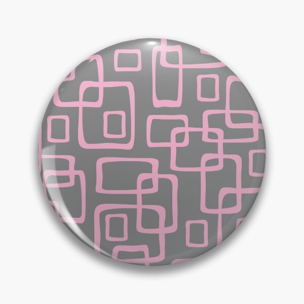 Item preview, Retro Mid Century Modern Geometric Abstract 643 Gray and Pink designed and sold by tonymagnerart.