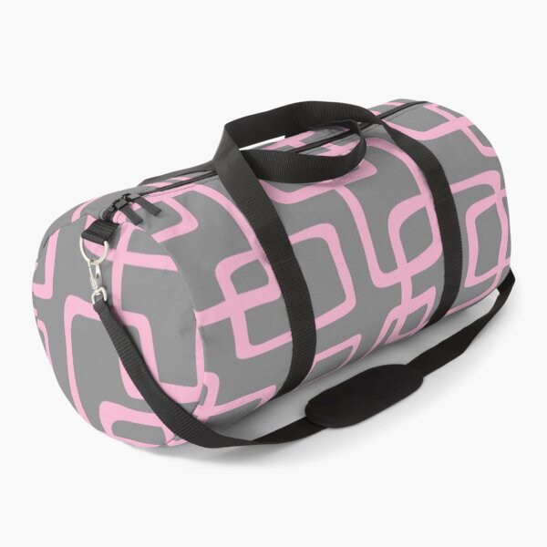 Item preview, Retro Mid Century Modern Geometric Abstract 643 Gray and Pink designed and sold by tonymagnerart.
