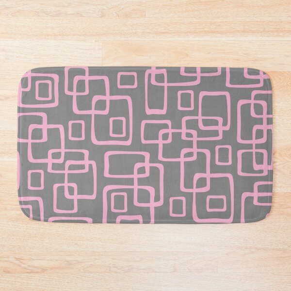 Item preview, Retro Mid Century Modern Geometric Abstract 643 Gray and Pink designed and sold by tonymagnerart.