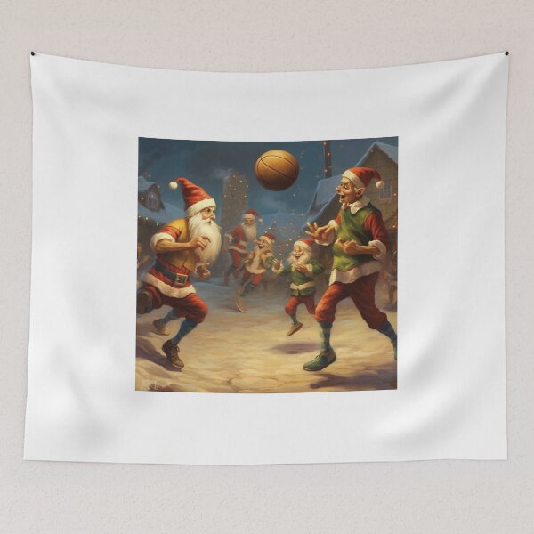 Item preview, Santa's Elves Taking a Break designed and sold by MySportsArt.