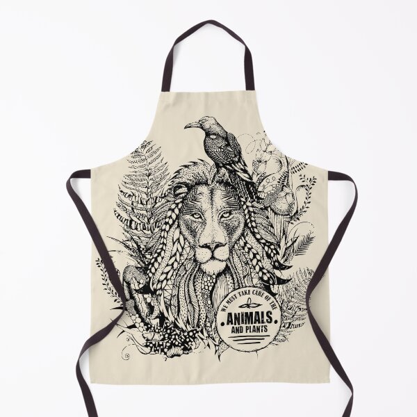 Item preview, Lion and raven with plants designed and sold by JamajkaArtist.
