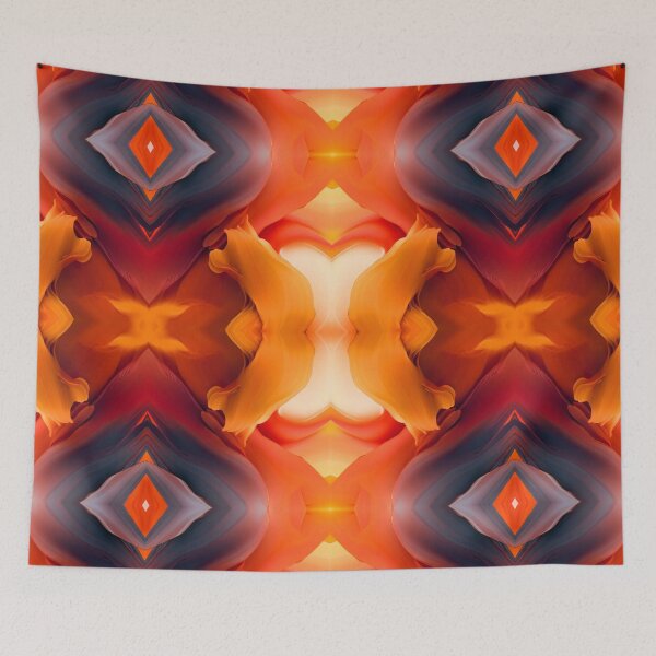 Item preview, Fluid Nostalgia - Retro Liquid Orange Color Pattern | Artful Fusion of Retro and Liquid Aesthetics designed and sold by OrangeMG.