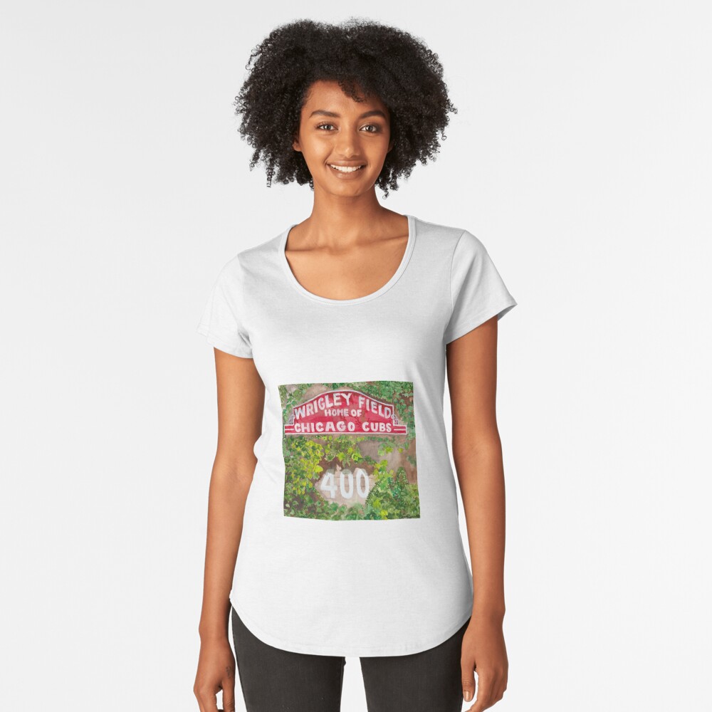 Magic in the Ivy- Wrigley Field Watercolor Premium T-Shirt for