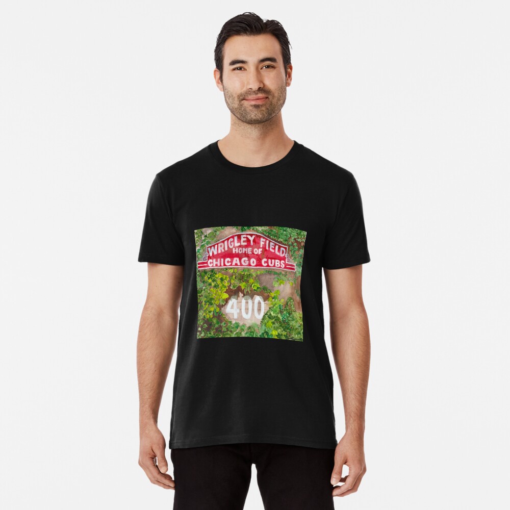 Magic in the Ivy- Wrigley Field Watercolor Premium T-Shirt for