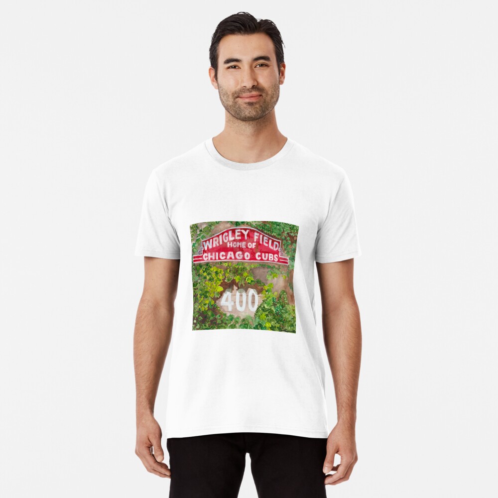 Magic in the Ivy- Wrigley Field Watercolor Premium T-Shirt for