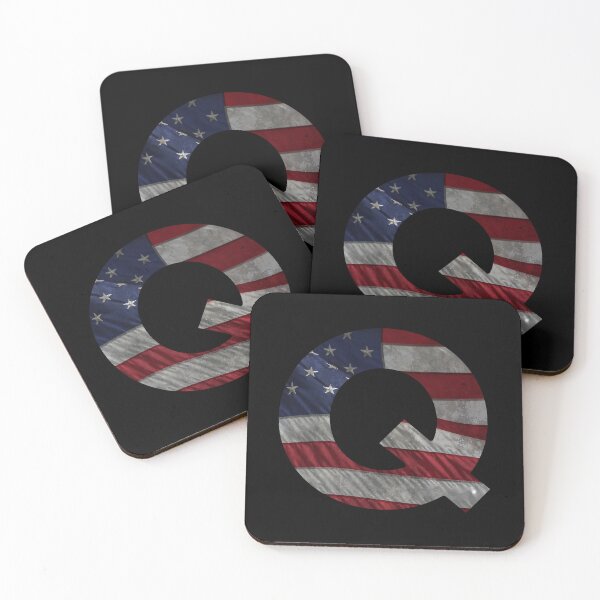 Item preview, USA Flag Letter Q   	 designed and sold by hpvtvzlomms18.