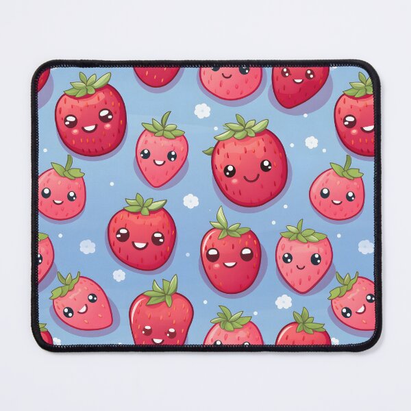 Item preview, Anime Strawberry Pattern Art designed and sold by RibbitFans101.