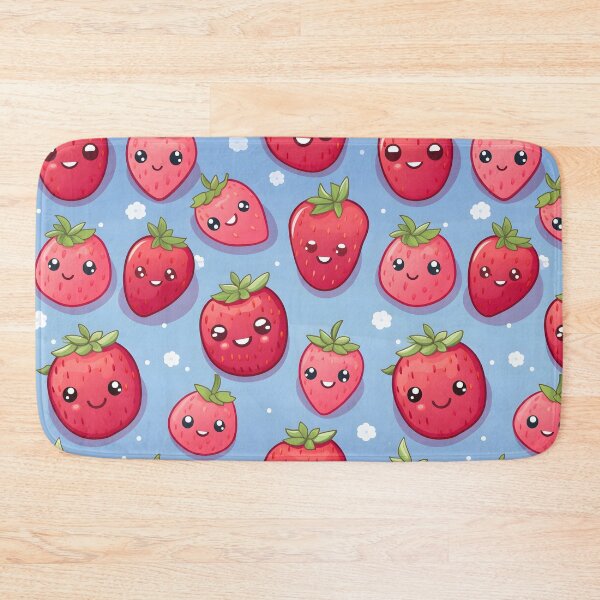 Item preview, Anime Strawberry Pattern Art designed and sold by RibbitFans101.