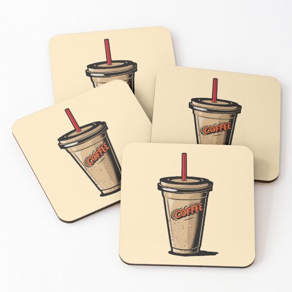 Item preview, Cold coffee | subtle queer / wlw | Vintage retro traditional tattoo art (beige) designed and sold by QinkQueerTats.