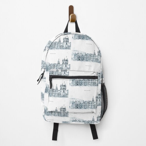 Item preview, Balmoral Castle, Scotland Drawing, Blue - An Historic Royal Residence designed and sold by studioSharonKay.
