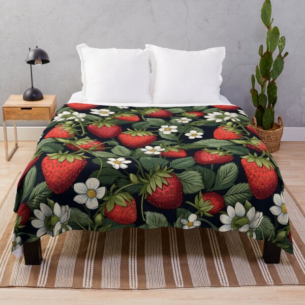 Item preview, Strawberry Pattern Art designed and sold by RibbitFans101.